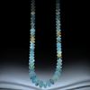 Beryll Brasilien (Aquamarin Goldberyll), handgeschliffenes Collier Boutonformen