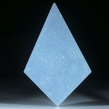 Chalcedon Freiform mit Kristallrasen, ca.55x37x7mm