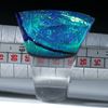 Fingerring Dichroic Glass, Opalglas