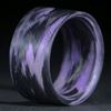 Fingerring Karbon /Xirallic Amethyst, gewickelt (Duplex)