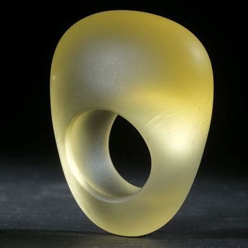 Fusing-Glas-Ring, konisch geschliffen matt