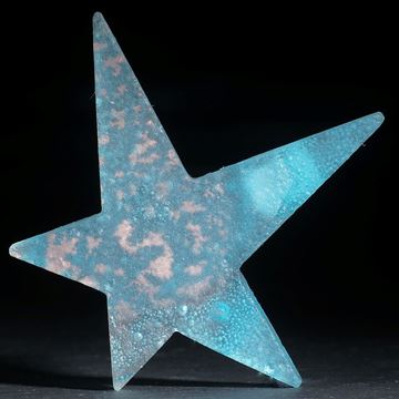 Fusing-Glas-Stern mit eingeschmolzenem Kupfer