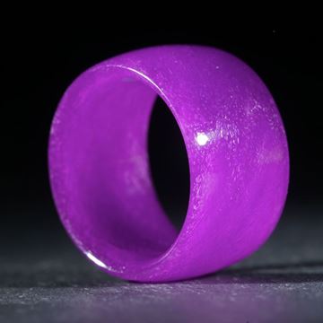Glasfaserring, handgewickelt (Kobaltviolett) poliert