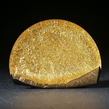 Goldglas Halbmond, 37x29x6.5mm