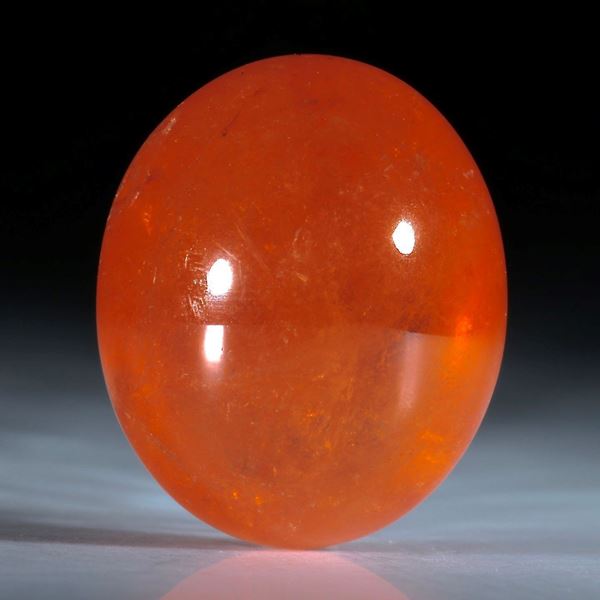 Mandarin-Granat Tansania, ovaler Cabochon ca.20x16.5x10mm