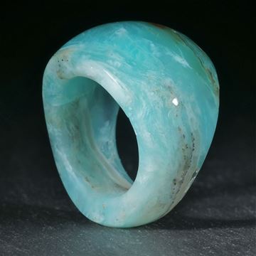 Opalith aus Peru, handgeschliffener Ring