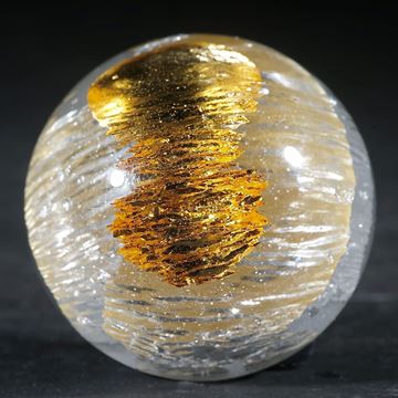 Silber- Goldglas Cabochon, runde Form
