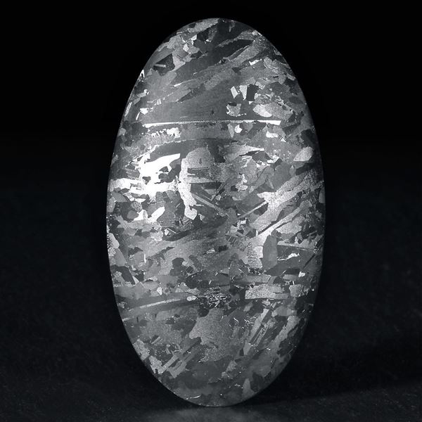 Silicium Cabochon, Rückseite flach, Oberseite geäzt