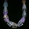 Collier aus Amethyst, Rutilquarz, Rauchquarz, Rosenquarz, Bergkristall und Beryll