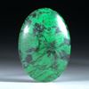 Maw-sit-sit, Chloromelanit, 32.49ct. ovaler Cabochon ca.35x24.5x5mm