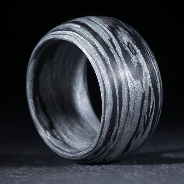 Karbonring Carbon / Alutex gewickelt