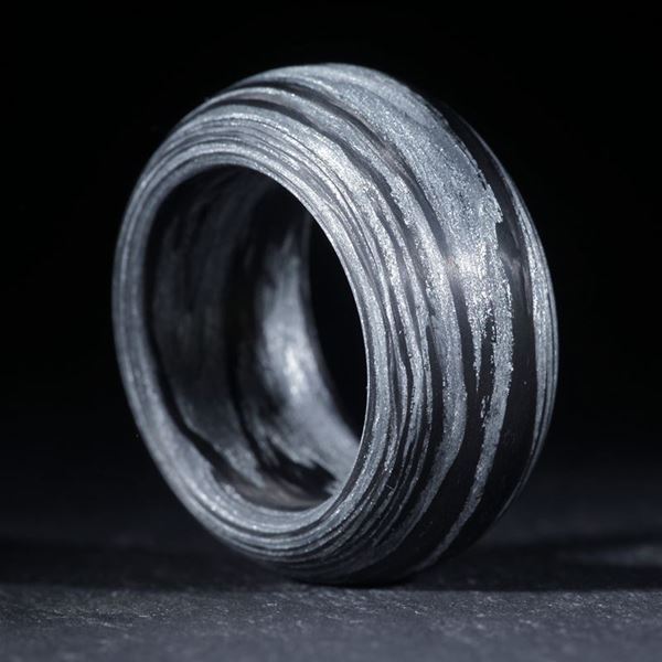 Karbonring Carbon / Alutex gewickelt