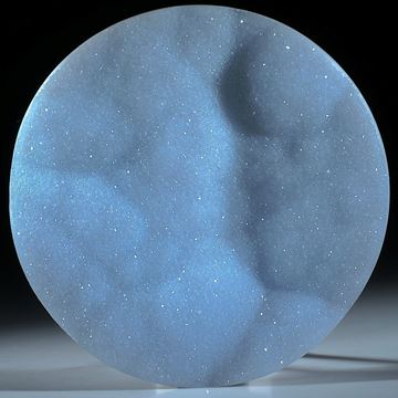Chalcedon mit Kristallrasen, grosse Rondelle