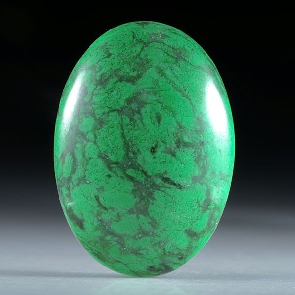 Chloromelanit, Maw-sit-sit, Cabochon oval ca.28x20x6.5mm