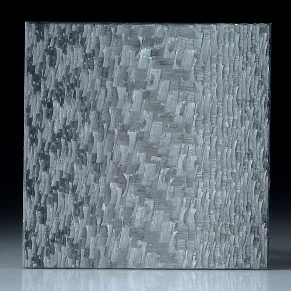 Alutex Viereck, grobe Struktur mattiert, Kantenlänge 32,5 x 32,5mm