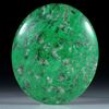 56965	Maw-sit-sit, Chloromelanit, Myanmar,50.71ct. ovaler Cabochon ca.35.5x30.5x7.5mm, Edelsteinschleiferei Hochstrasser 	10.14g 	480