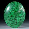 Maw-sit-sit, Chloromelanit, Myanmar,34.91ct. ovaler Cabochon ca.30.5x25x7mm