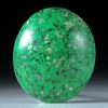 Maw-sit-sit, Chloromelanit, Myanmar,68.39ct. ovaler Cabochon ca.35.5x31x10mm