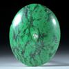 Maw-sit-sit, Chloromelanit, Myanmar,48.83ct. ovaler Cabochon ca.35x28.5x8mm