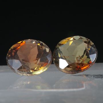 Andalusit Paar, rund, 1.66ct.