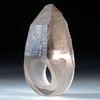 Fingerring Bergkristall mit naturbelassener Spitze ca.58x35x24mm