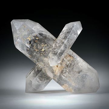 Bergkristall Doppelender Kreuz (China) ca.48x39x16mm