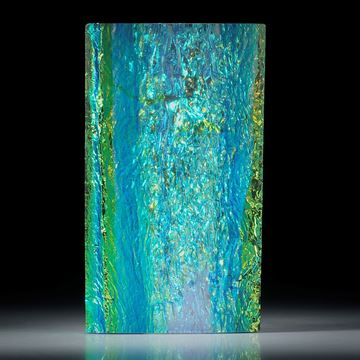 Opalglas Rechteck mit gespannter Oberseite poliert, ca.58x33x9.5mm