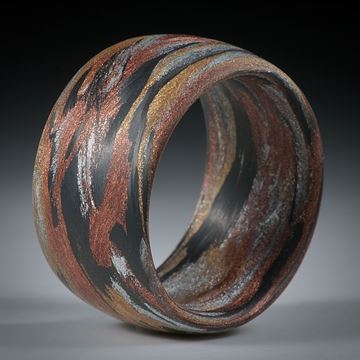 Karbon handgewickelt mit Glasfaser Bronze, Kupfer und Alu (V9)
