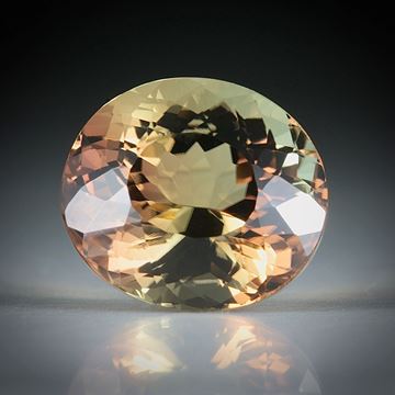 Turmalin oval favettiert 5.59ct.  11.5x10x8mm