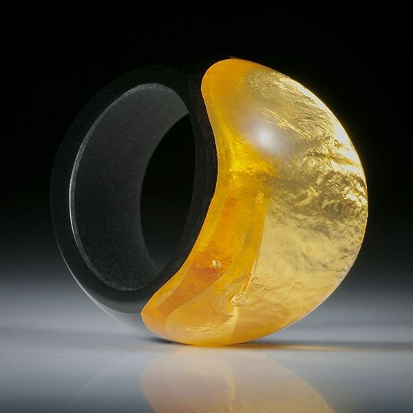Fingerring Goldglas (Glas mit eingeschmolzenem Gold 23.75ct.)