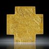 Goldglas Kreuz (Glas mit eingeschmolzenem Gold 23.75ct.) ca.39x38x7mm