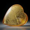 grosses Goldglas Herz (Glas mit eingeschmolzenem Gold 23.75ct.) ca.62x55x12mm