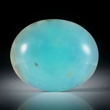 blauer Andenopal transluzent, ovaler Cabochon ca.35x29x10mm