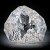 schweizer Bergkristall facettiert, 86.94ct. teilweise naturbelassene Kristallflächen, ca.31x28x18mm