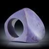 Jade, violett (Türkei), Edelsteinring Fantasieform poliert, Innendurchmesser 18.1mm