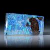 Boulderopal Australien, rechteckige Form mit dicker Opalschicht, 31.5x18x5.5mm
