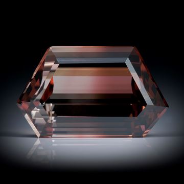 Turmalin 7.97ct. facettiert, mit Farbverlauf ca.16.5x10x6.5mm