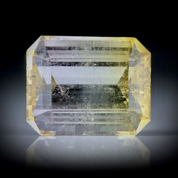 Turmalin 9.31ct.  Smaragdschliff, bicolor ca.13.5x11x7mm