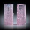 Turmalinkristall Paar rosa, total 33.9ct. mit angeschliffenen Standflächen, ca.20.5x9x8mm