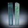 Turmalinkristall Paar, total 14.3ct. mit angeschliffenen Standflächen, je ca.26x5.5x5mm und ca.27x5x4.5mm