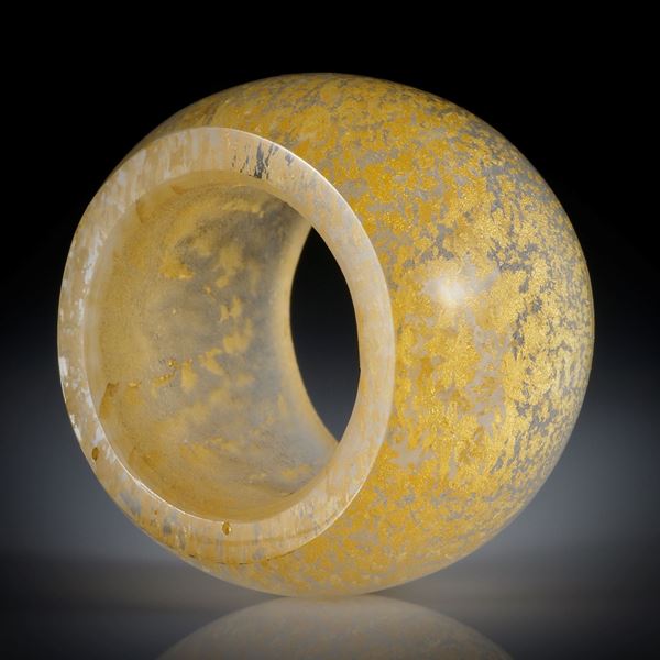 Goldglas Fingerring, parallel geschliffen und poliert, Breite 20.5mm, Innendurchmesser 20.1mm