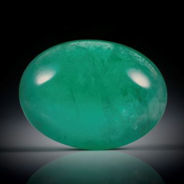 Smaragd 10.86ct. ovaler Cabochon ca.17.5x13x7mm