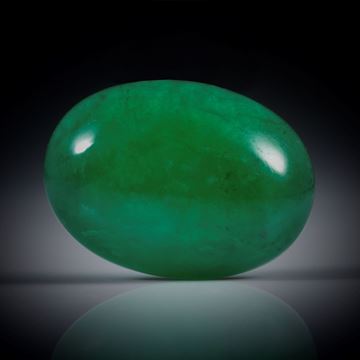 Smaragd 4.07ct. ovaler Cabochon ca.13x10x4.5mm