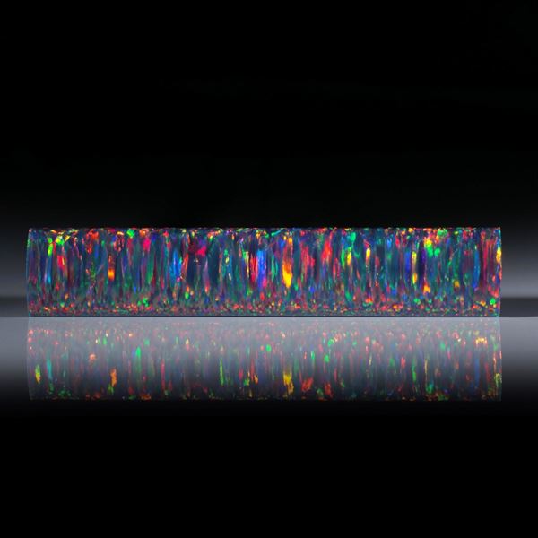 synthetischer Opal, Stabform poliert, ca.87x17x6mm