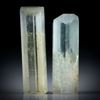 Beryll Kristall Paar 35.95ct. ca.29x9x6.5mm und 27x9x7mm