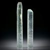 Beryll Kristall Paar 27.04ct. ca.46x6x5.5mm und 38.5x6x5.5mm