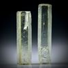 Beryll Kristall Paar 17.78ct. ca.28x6x5mm und 25x7x5mm