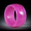 Ring aus Glasfaser, Pink mit Perlglanzpigment, innen und aussen leicht bombiert, Hochglanz, Breite 12.5mm, Innendurchmesser 19mm