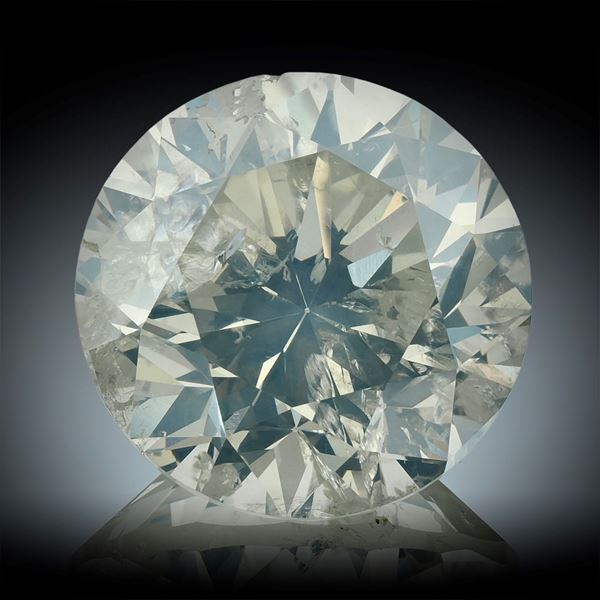 Diamant 3.02 ct. L/i1 mit Zertifikat, rund, ca.8.9x8.9x6mm