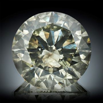 Diamant 1.5ct. Light Yellowish Gray si2, rund, ca.7.1x7.1x4.5mm